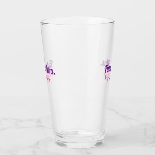 Toekomstige Mrs. Namebride bruiloft bachelorette d Glas (Links)