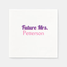 Toekomstige Mrs. Namebride bruiloft bachelorette d