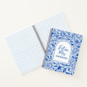 Toekomstige Mrs | Op Maat Gemaakte Blauwe Chinoise Notitieboek (Binnen)