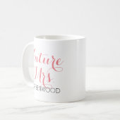 Toekomstige Mrs Pink Script Koffiemok (Voorkant links)