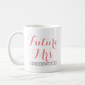 Toekomstige Mrs Pink Script Koffiemok