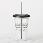 Toekomstige MRS Ring met ruitvormige Verlovingen Acryl Drinkbeker (Voorkant)