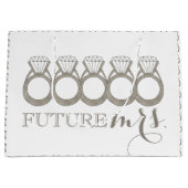 Toekomstige MRS Ring met ruitvormige Verlovingen Groot Cadeauzakje (Voorkant)