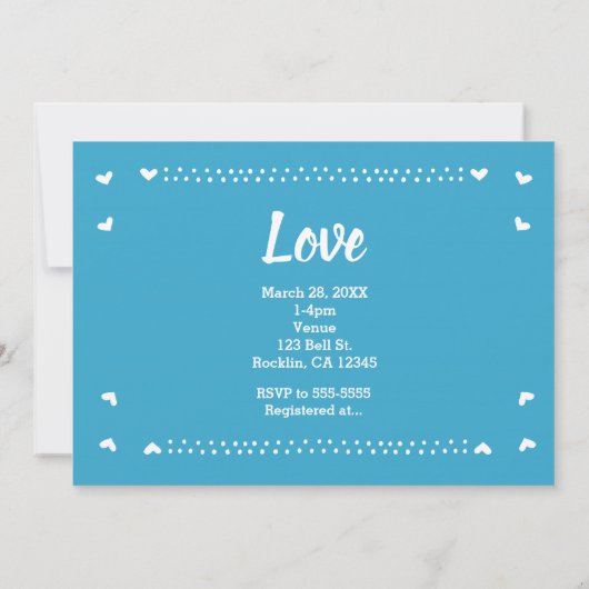 TOEKOMSTIGE MRS Rustiek Blauw Vrijgezellenfeest Fo Kaart (Achterkant)