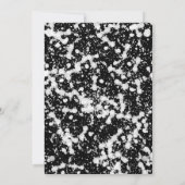 TOEKOMSTIGE MRS Silver Black Bruids Douche Uitnodi Kaart (Achterkant)