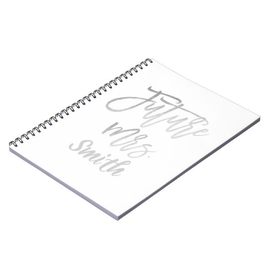 Toekomstige Mrs Silver Script Wedding Planning Mod Notitieboek (Linkerzijde)