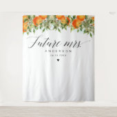 Toekomstige Mrs Sinaasappels Vrijgezellenfeest Ach Wandkleed (Voorkant)