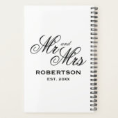 Toekomstige Mrs. spiraal weddingplanner voor bruid Planner (Achterkant)