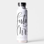 Toekomstige Mrs Text Design Red Heart Waterfles (Links)