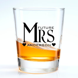 Toekomstige Mrs Verloofde Verlovingsfeest Bruidsfe Shot Glas