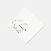 Toekomstige Mrs vrijgezellenfeest servetten (Hoek)