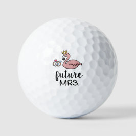 Toekomstige Mrs Wedding Gift voor Bride Flamingo Golfballen