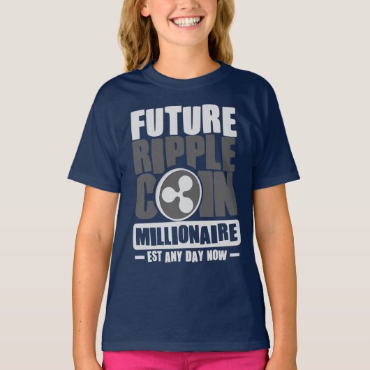 Toekomstige Munten van RIPPLE Millionaire - Verdie T-shirt (Voorkant)