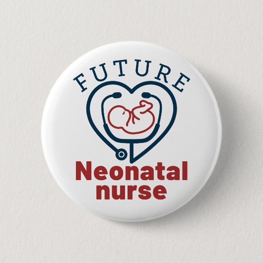Toekomstige neonatale zwelling ronde button 5,7 cm (Voorkant)