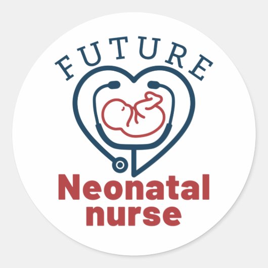 Toekomstige neonatale zwelling ronde sticker (Voorkant)