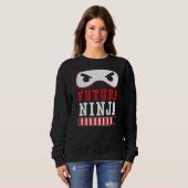 Toekomstige Ninja huurling Shuriken Kunai Shinobi  Trui (Voorkant volledig)