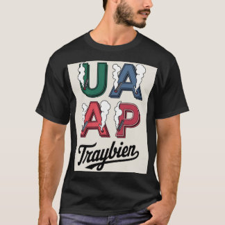 Toekomstige nostalgie "Traybien" T-shirt ontwerp