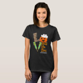 Toekomstige Nurse Leopard Pumpkin Halloween Love N T-shirt (Voorkant volledig)