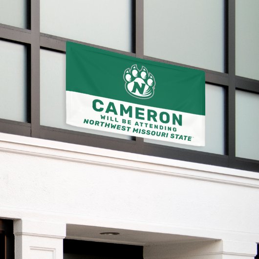 Toekomstige NW Missouri-staat Afstuderen Spandoek (Buitenkant Gebouw)