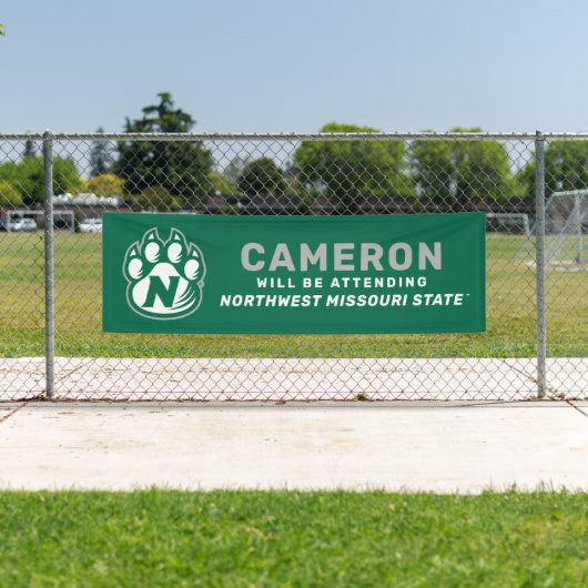Toekomstige NW Missouri-staat Afstuderen Spandoek (Insitu)