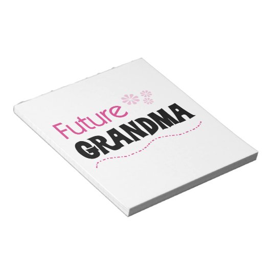 Toekomstige oma geschenken notitieblok (Schuin)