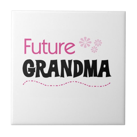 Toekomstige oma geschenken tegeltje (Voorkant)