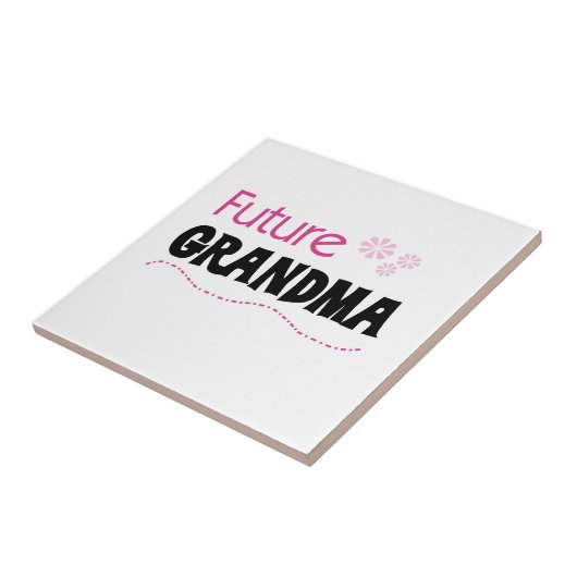 Toekomstige oma geschenken tegeltje (Zijkant)