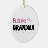 Toekomstige oma Gifts Keramisch Ornament (Rechts)