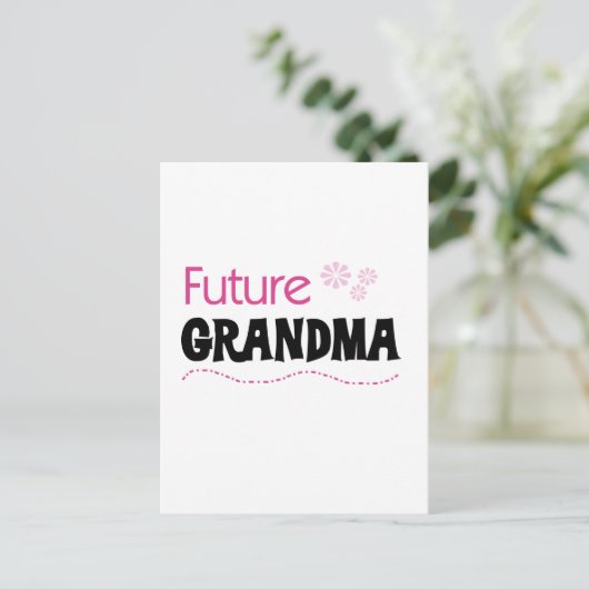 Toekomstige oma-overhemden en -cadeaus briefkaart (Staand voorkant)