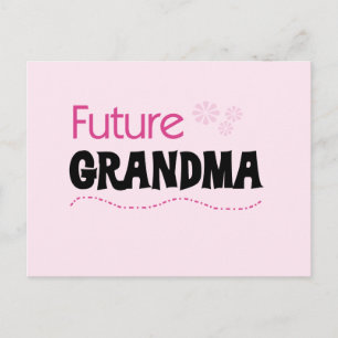 Toekomstige oma-overhemden en -cadeaus briefkaart