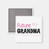 Toekomstige oma-overhemden en -cadeaus magneet (Voorkant / Achterkant)