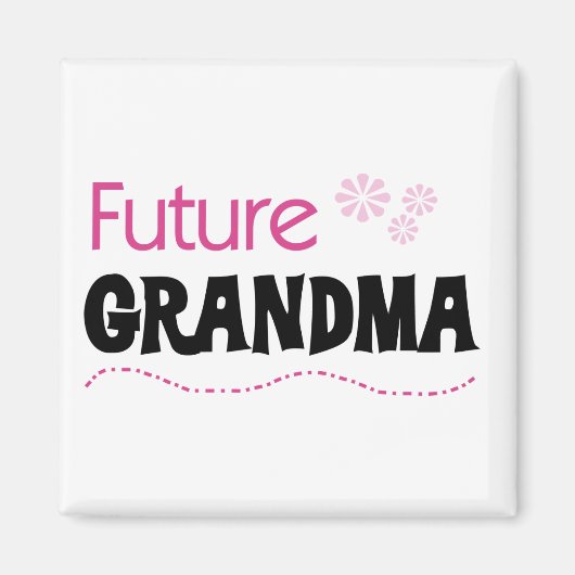Toekomstige oma-overhemden en -cadeaus magneet (Voorkant)