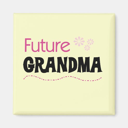 Toekomstige oma-overhemden en -cadeaus magneet (Voorkant)