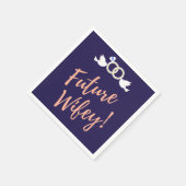 Toekomstige onbewerkte Tortelduifjes Servet (Hoek)