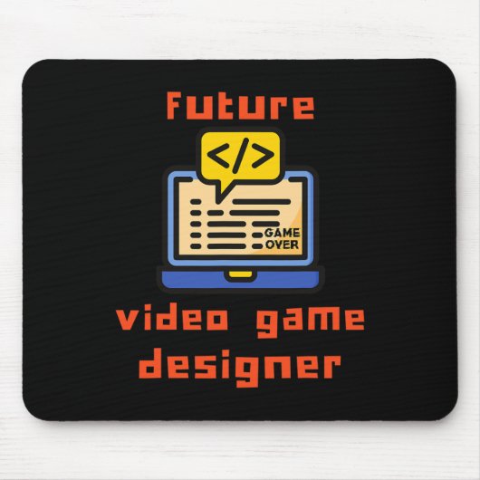 Toekomstige ontwerper van videogames programmeur c muismat (Voorkant)
