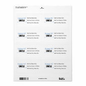 Toekomstige oom Gifts Etiket (Full Sheet)