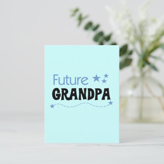Toekomstige opa-shirts en cadeaus briefkaart (Staand voorkant)