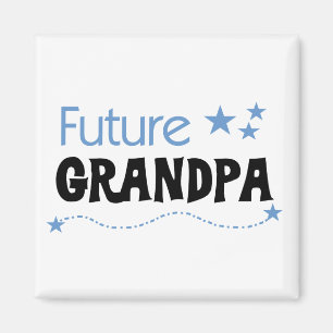 Toekomstige opa-shirts en cadeaus magneet