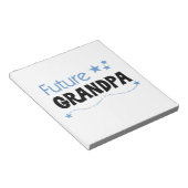 Toekomstige opa-shirts en cadeaus notitieblok (Schuin)