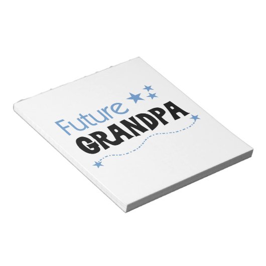 Toekomstige opa-shirts en cadeaus notitieblok (Schuin)