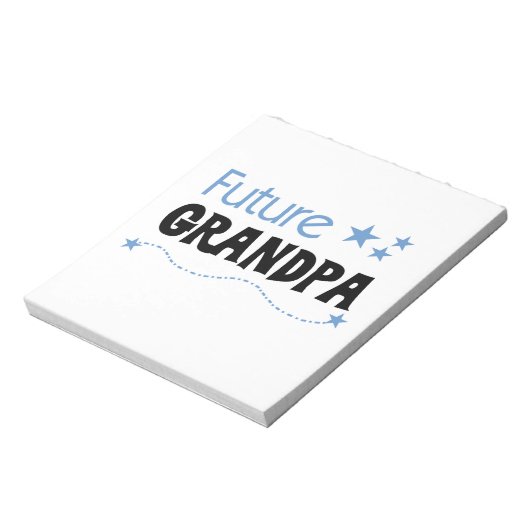 Toekomstige opa-shirts en cadeaus notitieblok (Linkerzijde)
