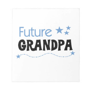 Toekomstige opa-shirts en cadeaus notitieblok