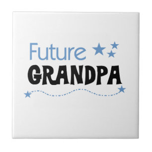 Toekomstige opa-shirts en cadeaus tegeltje