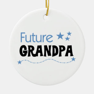 Toekomstige opa-shirts en cadeautjes keramisch ornament