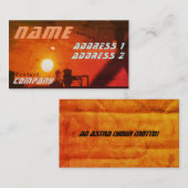 Toekomstige Oranje zonneschijn in de industrie Visitekaartje (Voorkant / Achterkant)