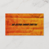 Toekomstige Oranje zonneschijn in de industrie Visitekaartje (Achterkant)