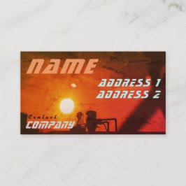Toekomstige Oranje zonneschijn in de industrie Visitekaartje