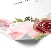 Toekomstige ouders geven advies over baby shower b poster (Hoek)