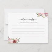 Toekomstige ouders geven moeder en vader baby show notitiekaartje (Voorkant)