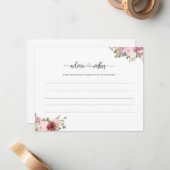 Toekomstige ouders geven moeder en vader baby show notitiekaartje (Voorkant / Achterkant in situ)